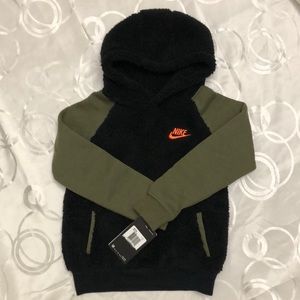 NWT Nike Boys Two Tone Fleece Hoodie Jacket